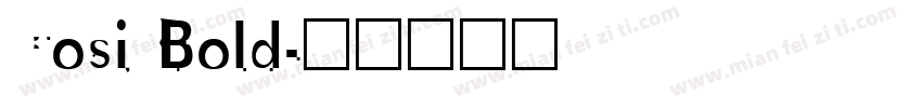 Cosi Bold字体转换
